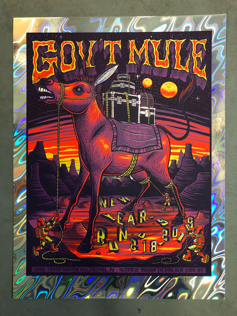 Image of Gov’t Mule - NYE Run 2018 - Philly & NY - Lava Foil Edition