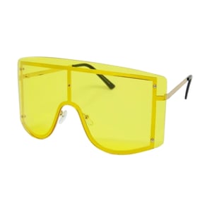 Image of Gold Frame Yellow Sunglasses