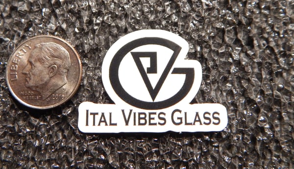 Image of Mini Glossy IVG Ital Vibes Glass Sticker