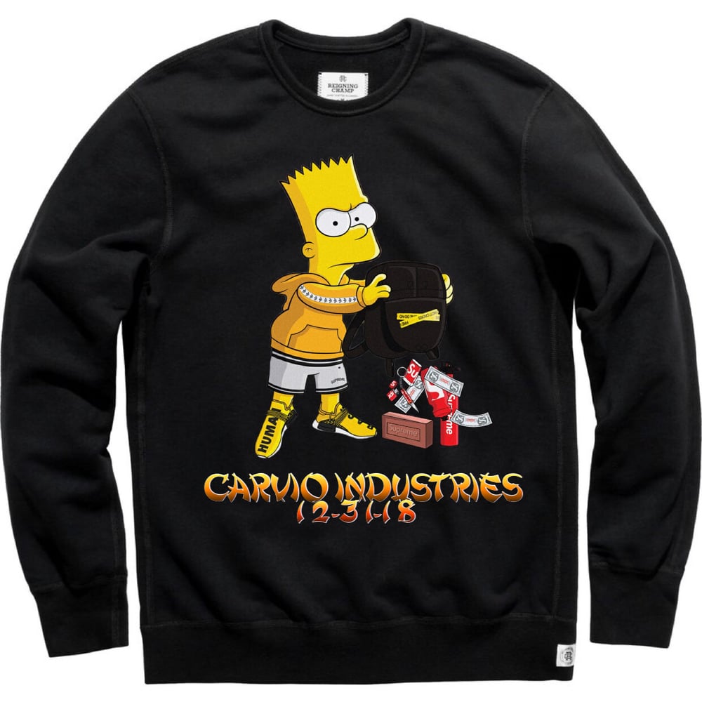 Image of Bart Simpson carvio style