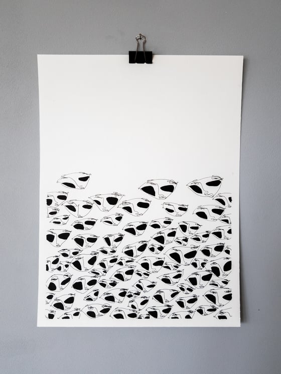 Image of dessin - Face à la Foule
