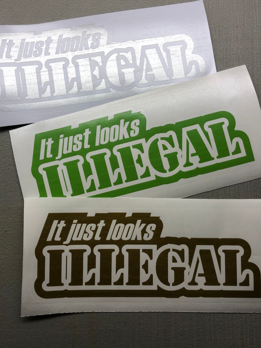 Image of 10” It just looks illegal decal