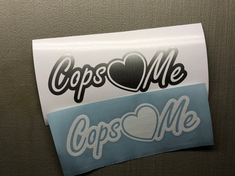 Image of 10” Cops love Me decal 