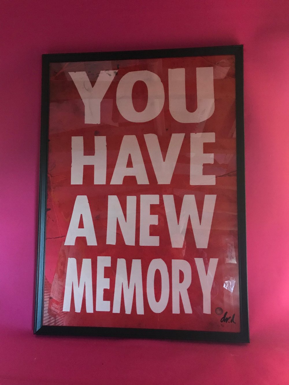 Image of YOU HAVE NEW MEMORY (B2 size the end of the street run 100gsm)