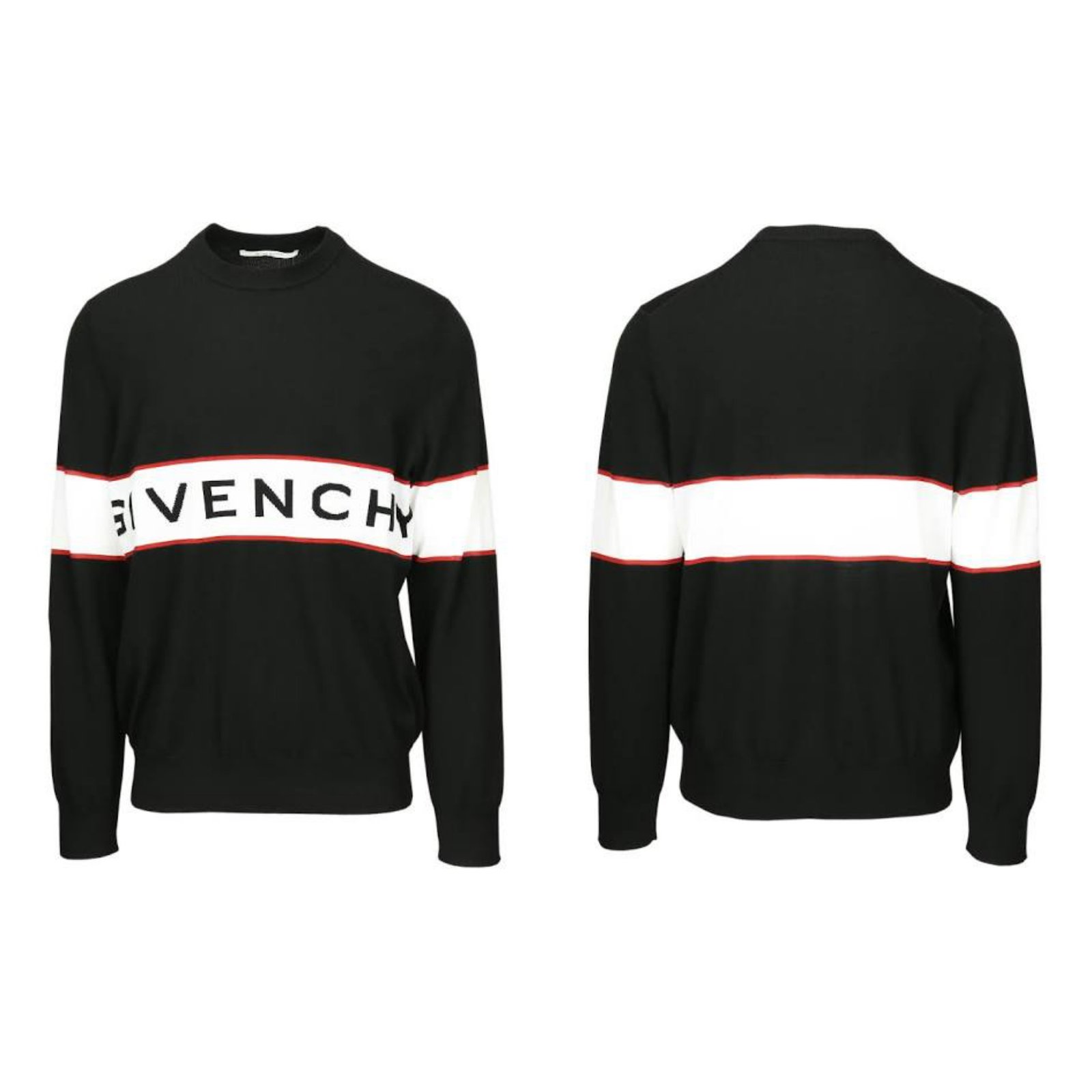 Luxury sweater for men - Givenchy blue logo sweater