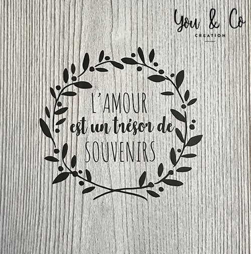 Image of Sticker "L'amour est un trésor de souvenirs"