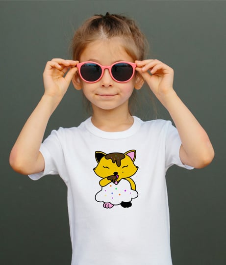 Image of Girls - Sprinkle Neko - T-Shirt