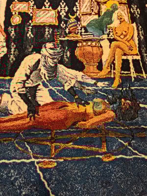 Image of 'Sunset Chokeout' woven blanket PREORDER