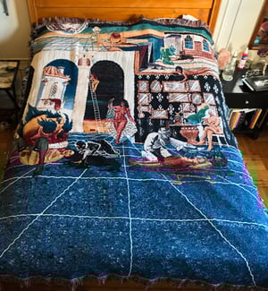 Image of 'Sunset Chokeout' woven blanket PREORDER