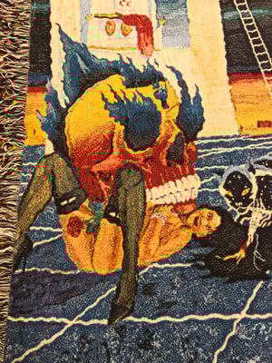 Image of 'Sunset Chokeout' woven blanket PREORDER