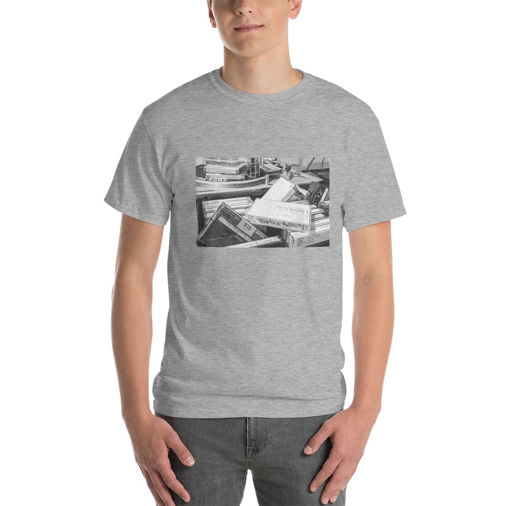 Image of Tapes & Turntables Grey Tee