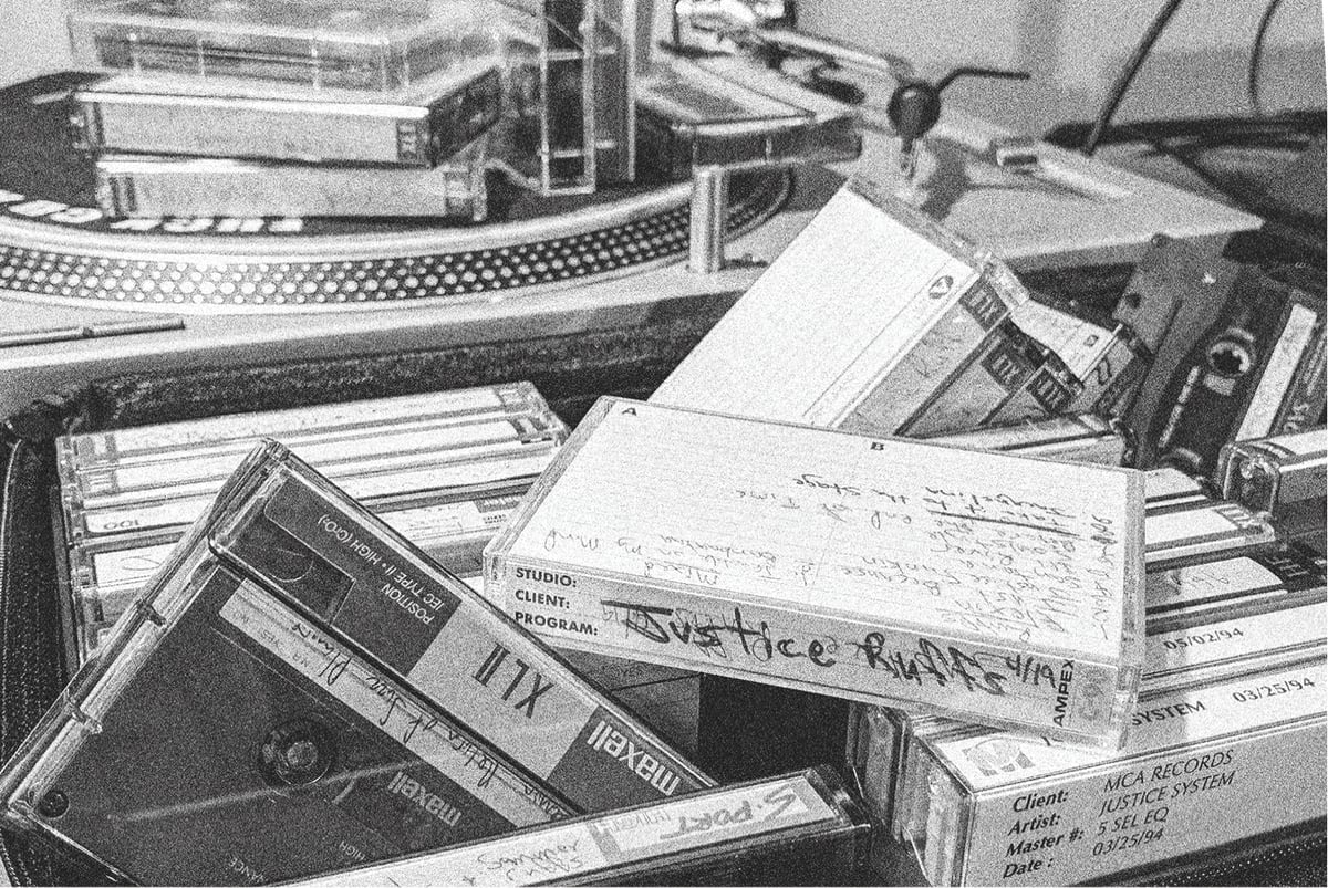 Image of Tapes & Turntables Grey Tee