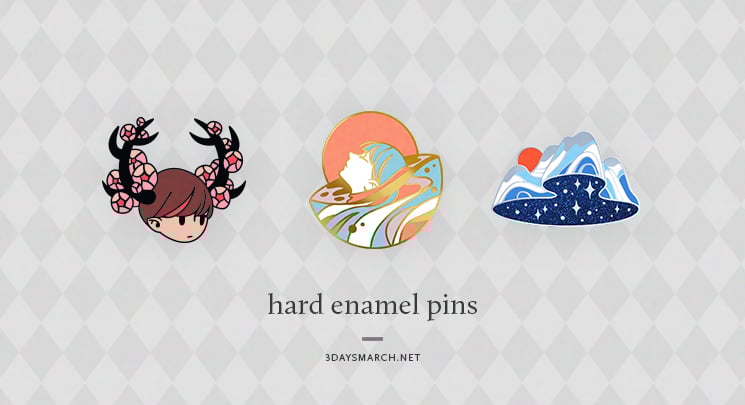 Image of Hard enamel pins