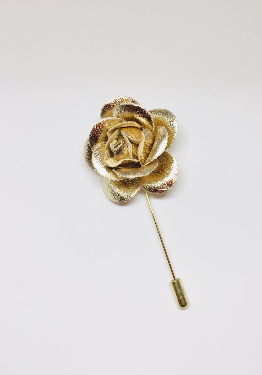 Image of Gold Rose Lapel Pin 