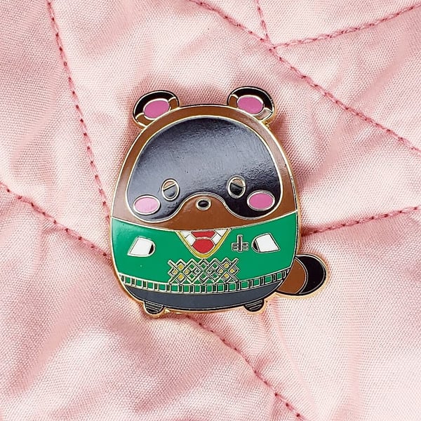 Image of Plushie Tom Nook Enamel Pin