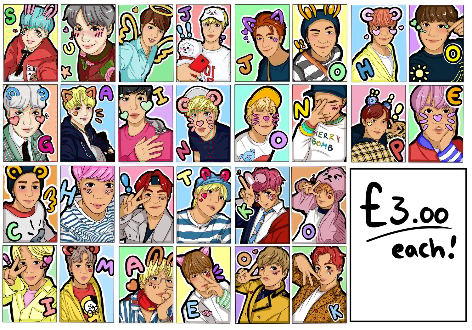 Image of BTS SELCA SERIES (INDIVIDUAL MEMBER PRINT) (PREORDER!)