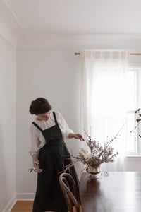 Image 3 of GIZELLA Linen Apron Dress