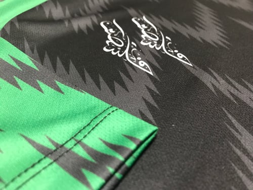 Image of Palestine Alternate Black/Green Football Shirt