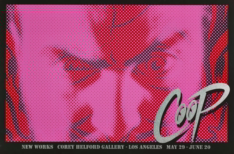 Image of NEW WORKS by COOP vintage silkscreen print
