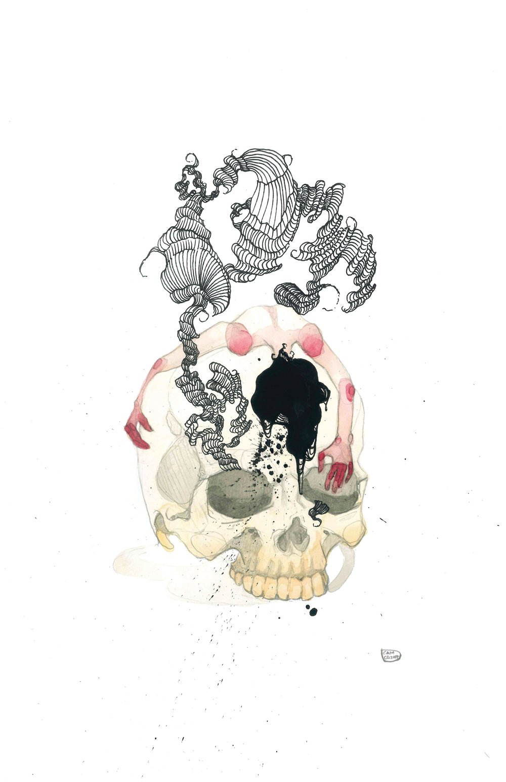 Image of Skull Girl(original)