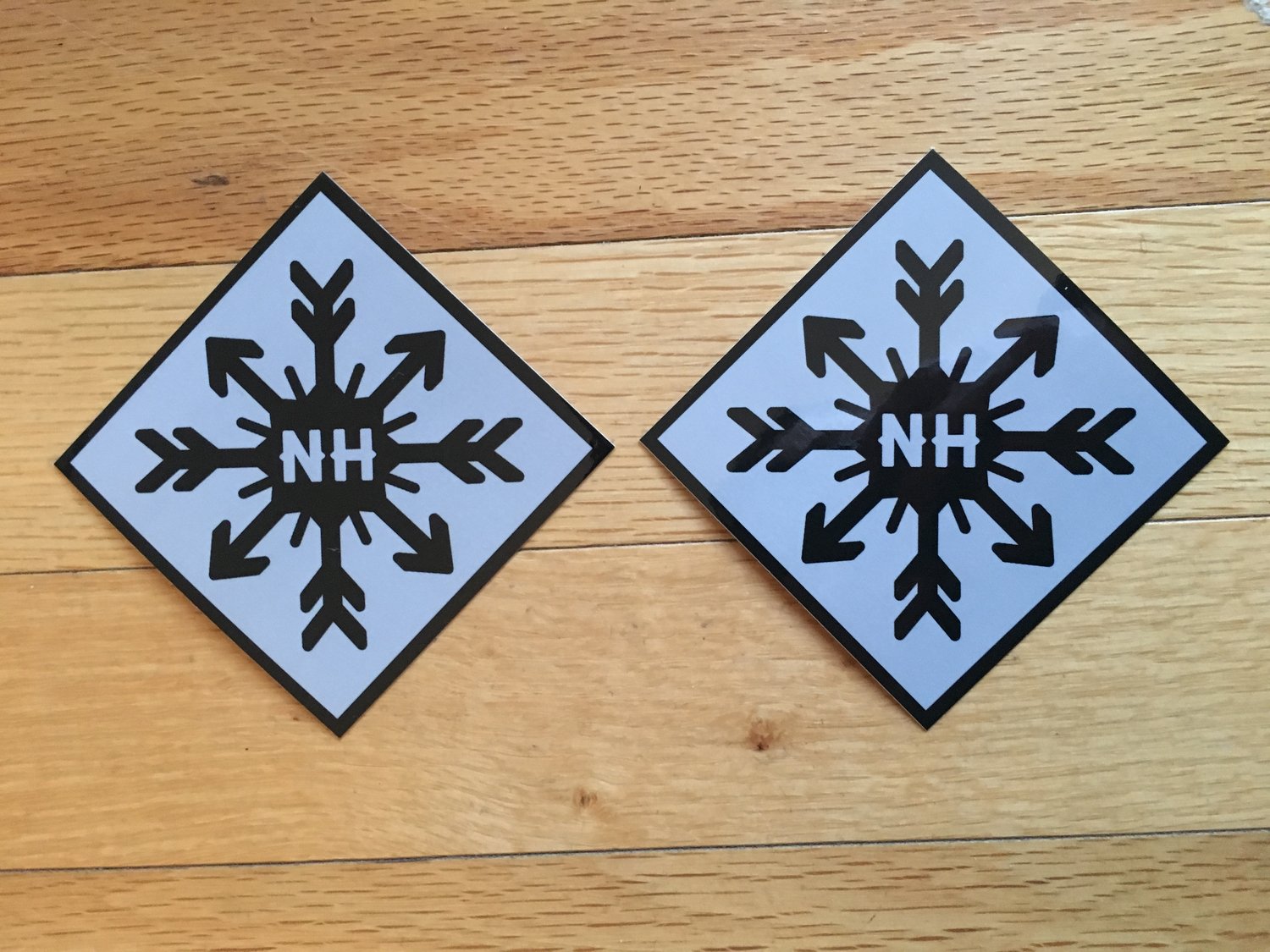 Image of NH snowflake sticker