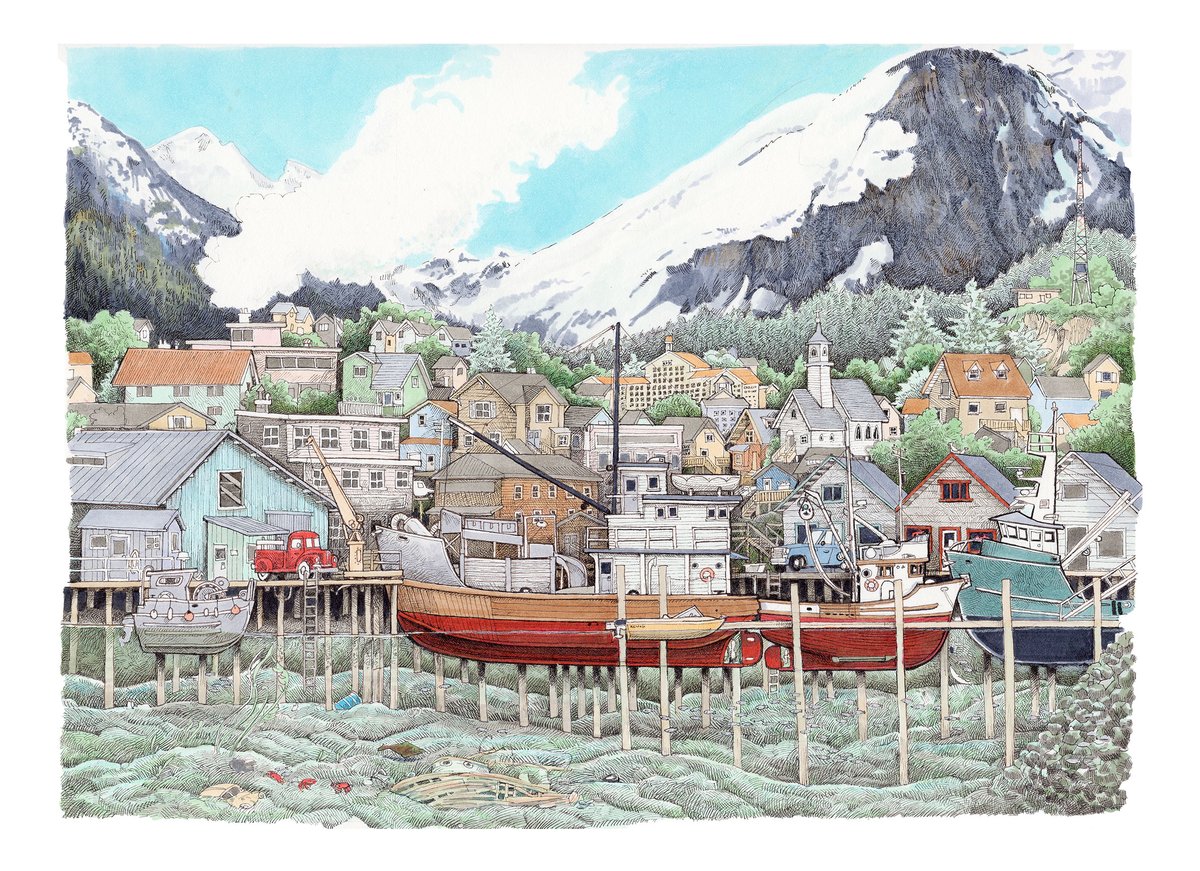 Cannery Dock No. 2 9" X 12"