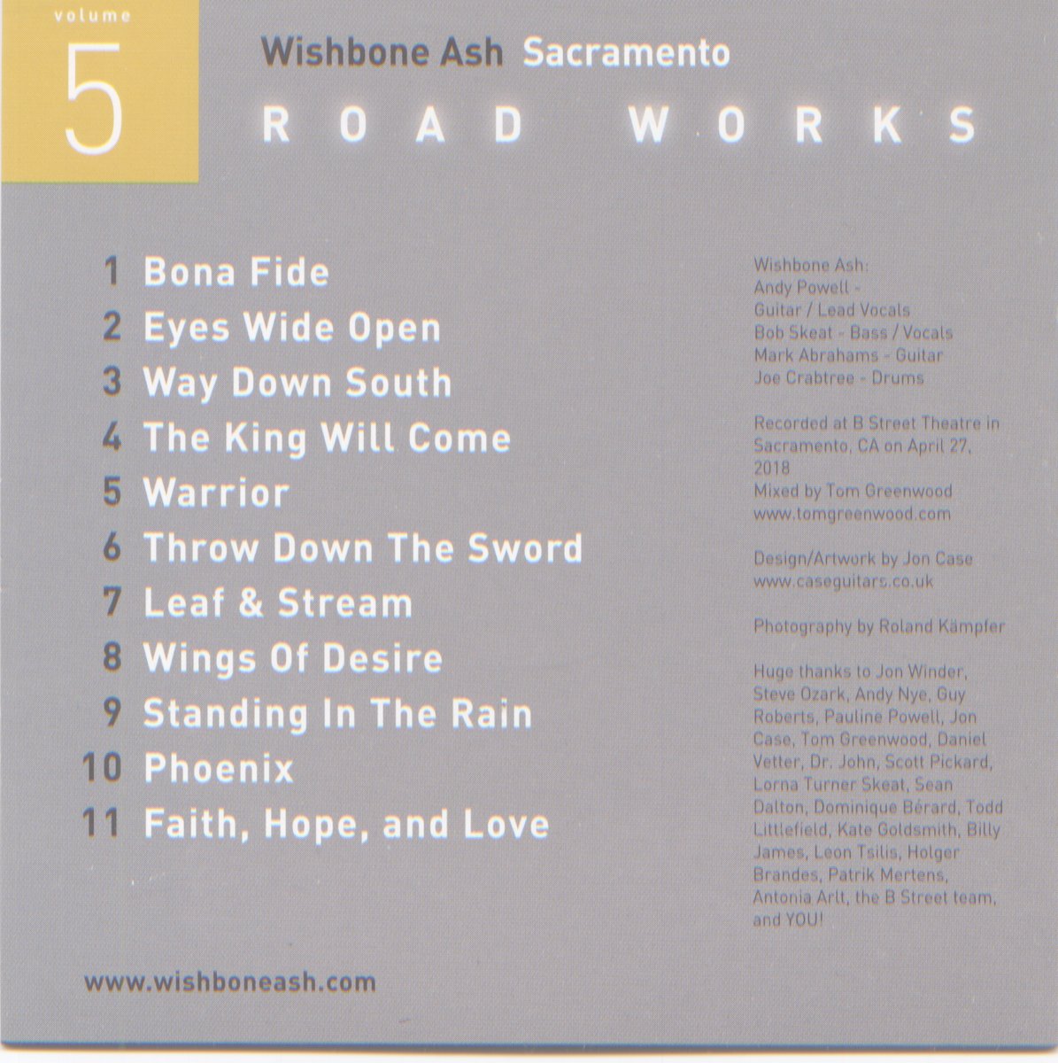 Wishbone Ash — Road Works Volume 5 - Live in Sacramento