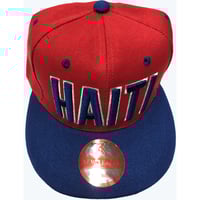 SNAPBACK RED AND BLUE HAITI