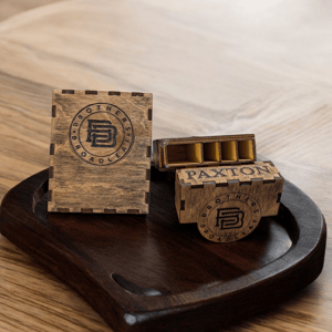 Image of Smoker’s Delight - Custom Wood Rolling Tray with Personalized Joint Case