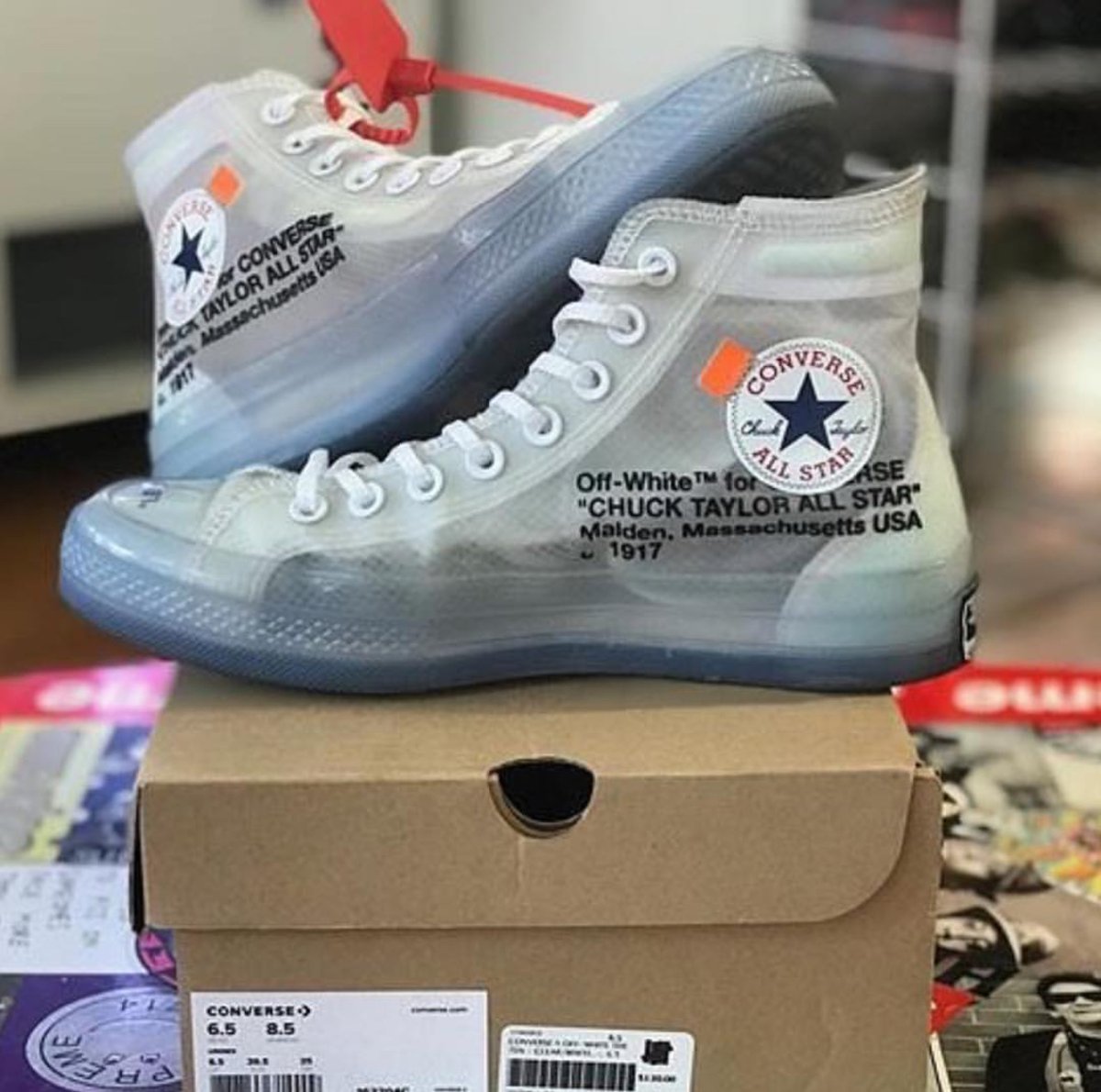 Image of Off-White x Converse Chuck Taylor High