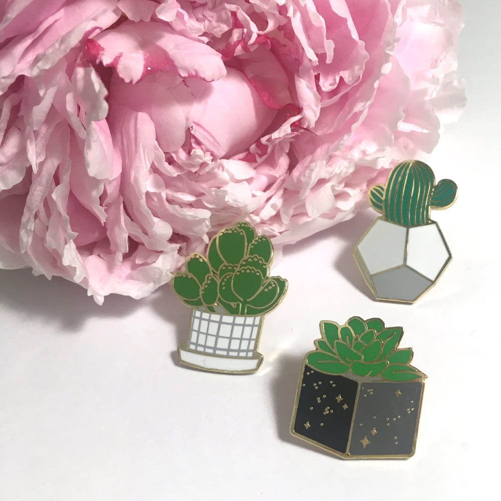 Image of desert greenery | 1" & 1.25" enamel pins