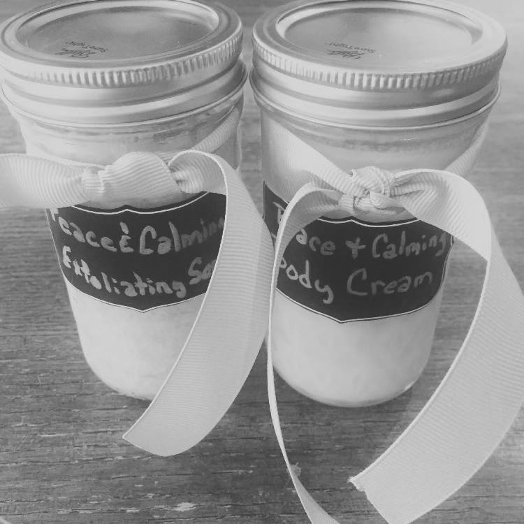 Essential Oil Exfoliating Scrub and Body Cream fiveonadimecreations