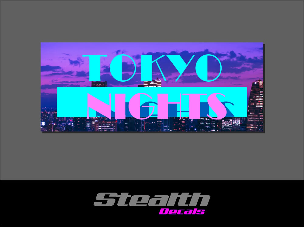 Image of Tokyo Nights Drift Slap sticker