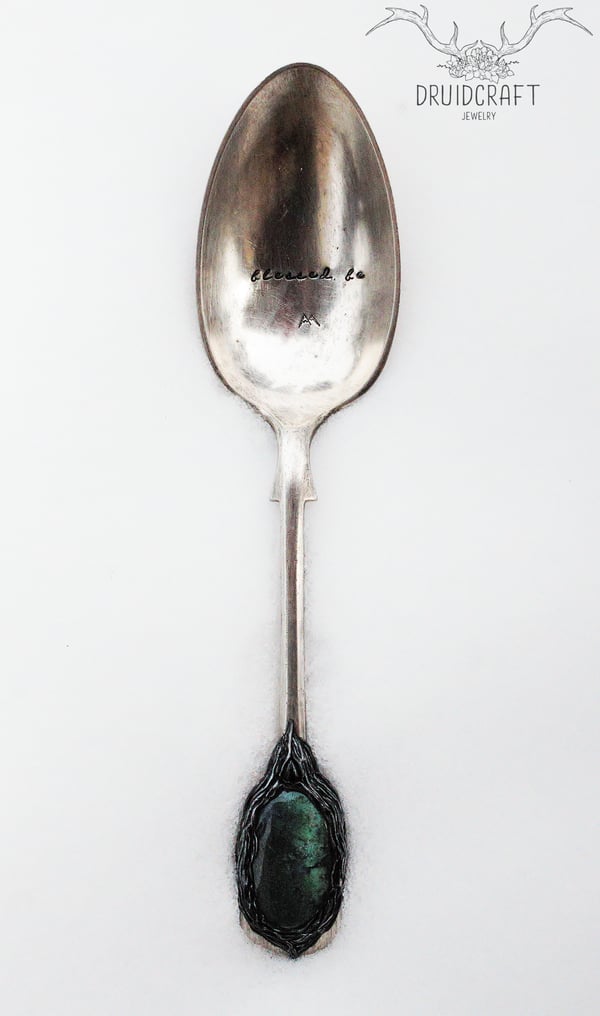 Image of Blessed Be Engraved Crystal Spoon