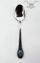Image 1 of Blessed Be Engraved Labradorite Crystal Spoon