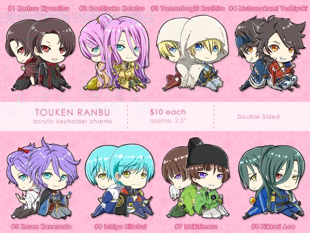 Image of Touken Ranbu Acrylic Keyholder