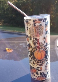 Image 4 of Fall Vibes Coffee Tumbler