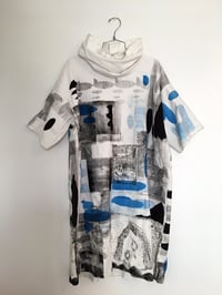 Image 2 of All-Over Monoprint Cowl Neck Tunic