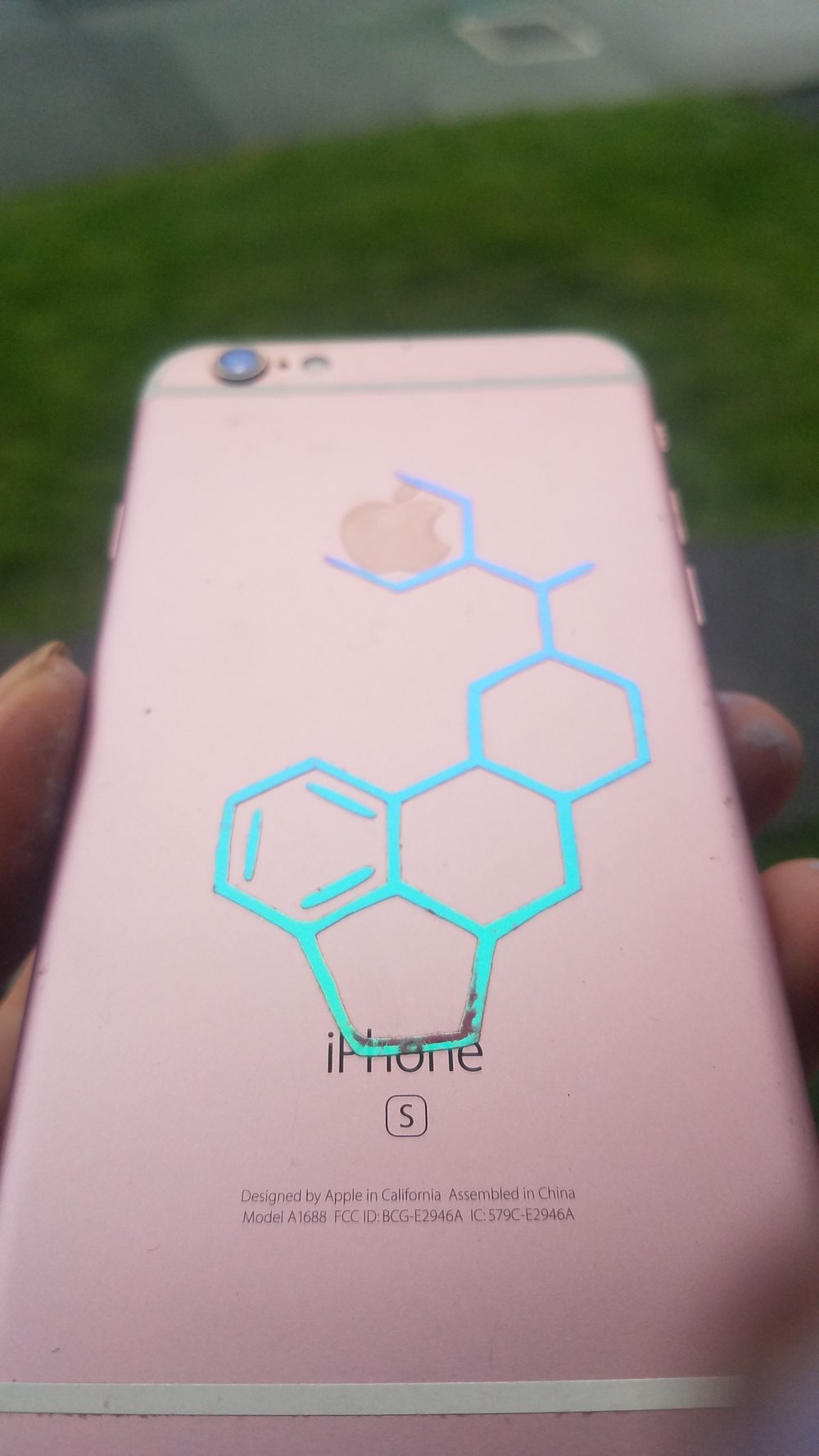 Image of Holographic LSD Molecule Decal