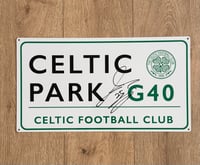 Signed Shunsuke Nakamura Celtic FC Street Sign