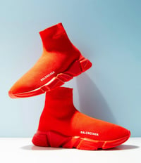 Image 5 of Balenciagia Speed Trainers Red 