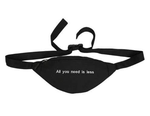 Image of "All you need is less" (black)