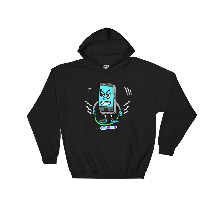 Image of White CELL PHONE JUMPING Hoody