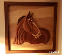 Image 2 of Custom Intarsia Artwork Design Deposit