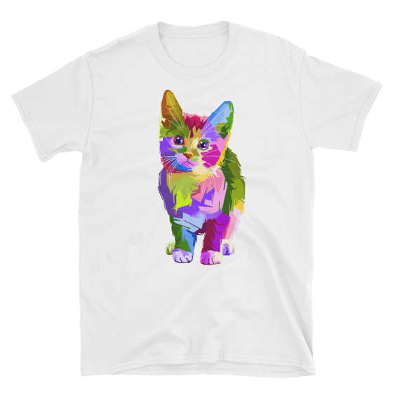 Image of Cat tee B & W