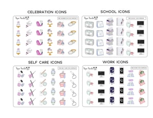 Image of Mini Planner Icons - Credit Card Sized