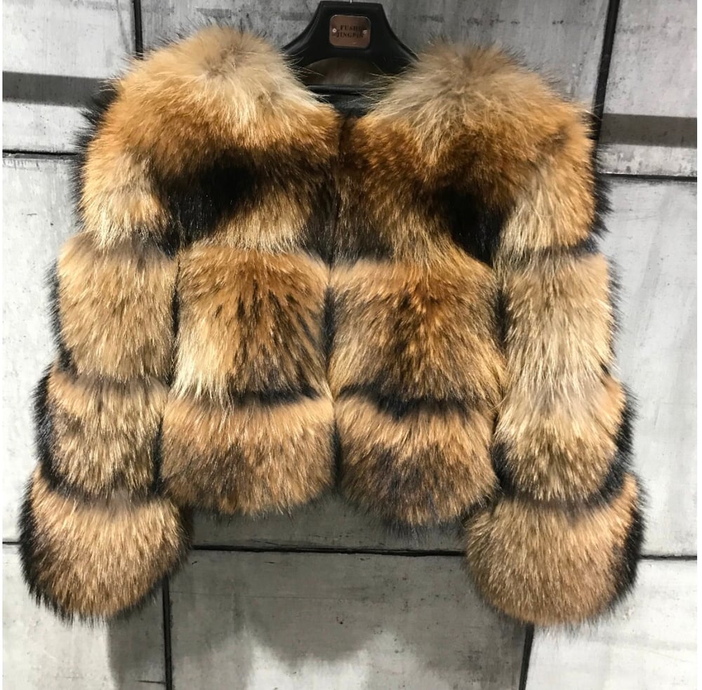 Image of RACCOON FUR BOMBER