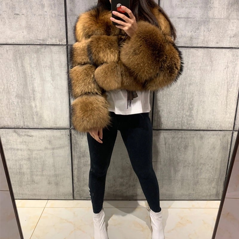 Image of RACCOON FUR BOMBER