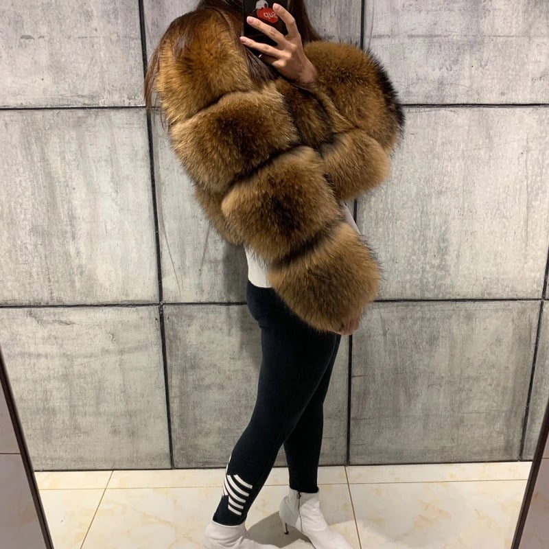 Image of RACCOON FUR BOMBER