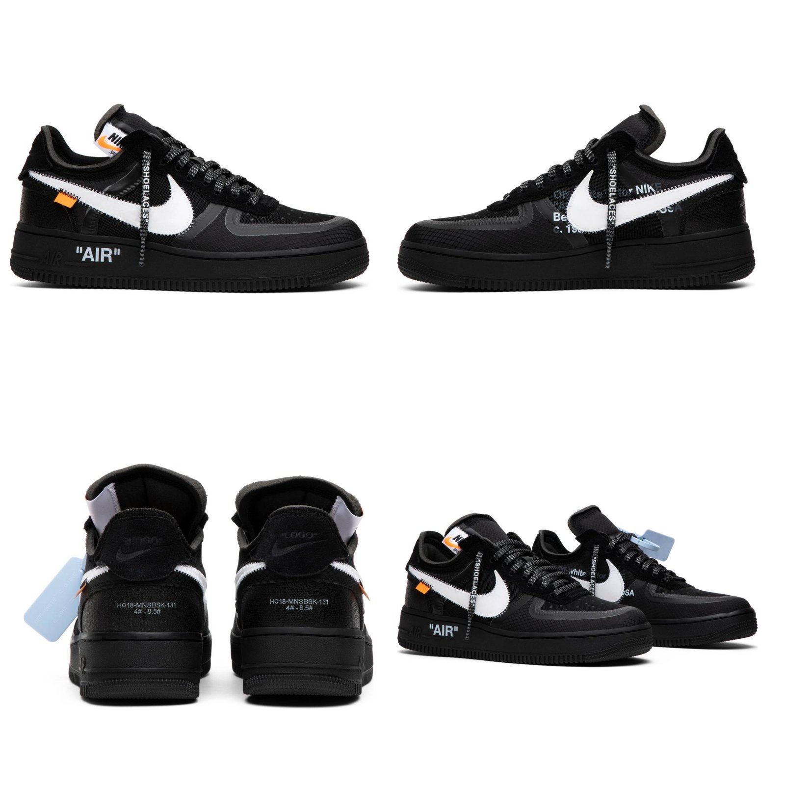 OFF-WHITE x Air Force 1 Low 'Black' | UP-1 Hookups
